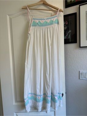 Vintage Sabrina by Mervyn’s Cotton Night Gown/Dress. Size: Small